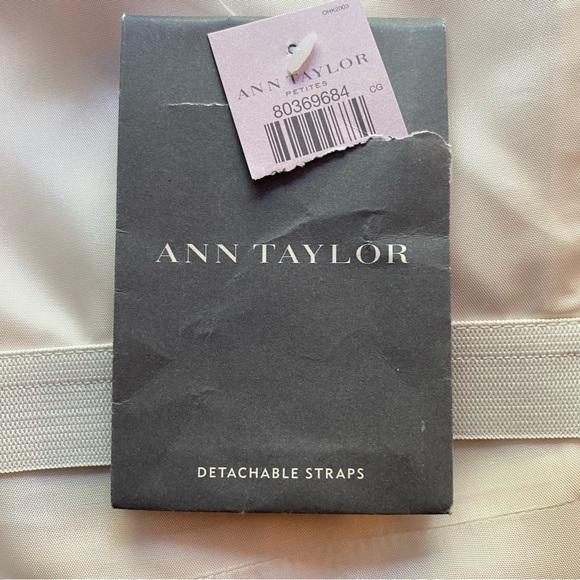 NWT Ann Taylor Black/White Stripe Strapless Tube Dress 8 Petite - Picture 7 of 11